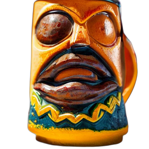 mask, face, bottle, staff, photorealistic, 3d render, closeup, photograph transparent PNG cut-out