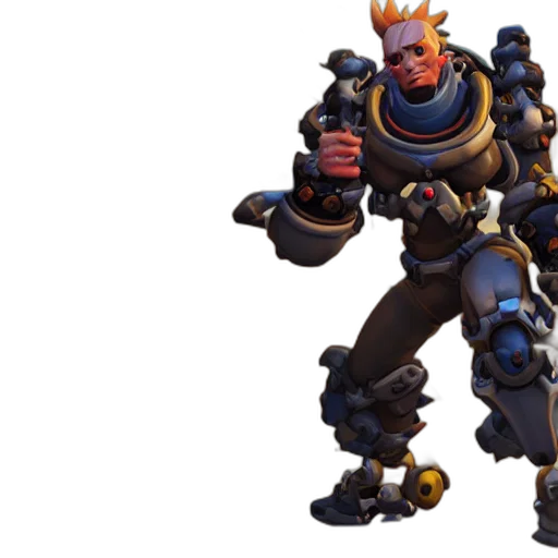 weapon, robot, jacket, staff transparent PNG cut-out