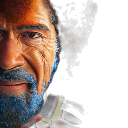 face, photorealistic, concept art, 3d render transparent PNG cut-out