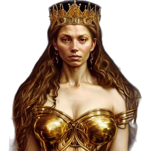 crown, jewelry, face, fantasy art transparent PNG cut-out