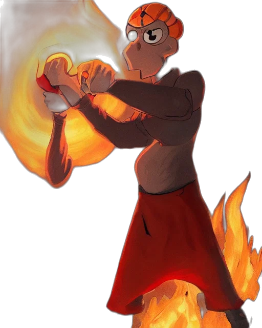 staff, mask, dragon, weapon, concept art, fantasy art, watercolor, comic book art transparent PNG cut-out