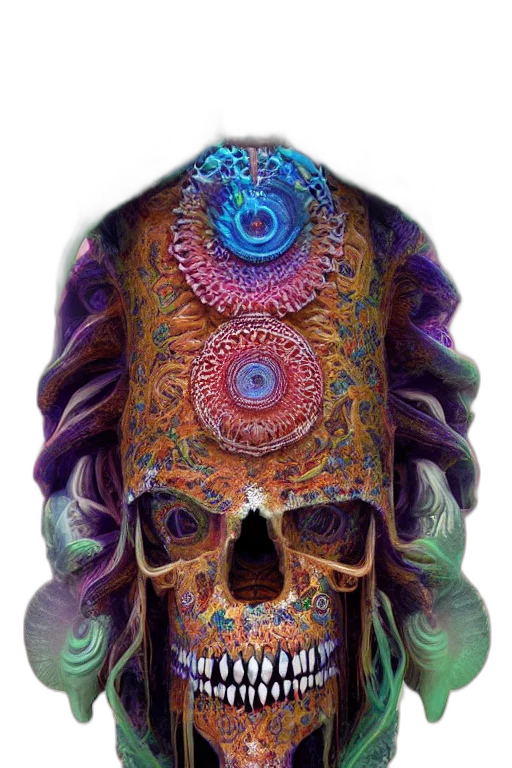 mask, face, hat, jewelry, fantasy art, concept art, cyberpunk, photorealistic transparent PNG cut-out