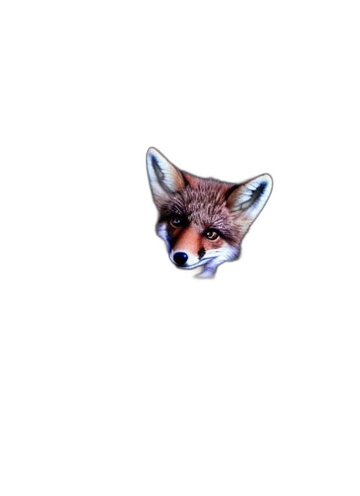animal, creature, mask, face, pixel art, 3d render, vaporwave, photorealistic transparent PNG cut-out