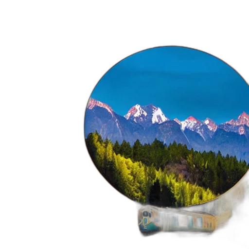hat, photorealistic, 3d render, forest transparent PNG cut-out