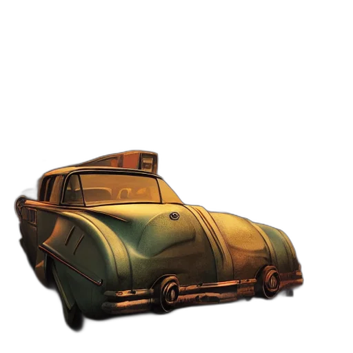 car, weapon, robot, hat, concept art, 3d render, comic book art, photorealistic transparent PNG cut-out