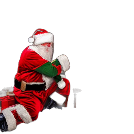 santa, claus, real, workshop transparent PNG cut-out