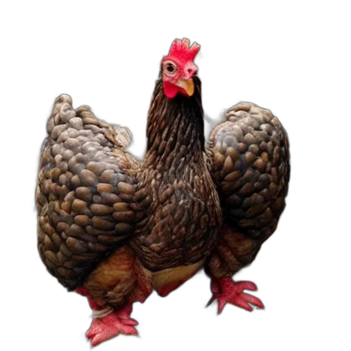 animal, food, creature, jewelry, photorealistic, 3d render, giant, chicken transparent PNG cut-out