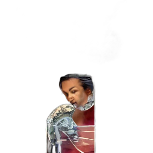 robot, bottle, sword, weapon, photorealistic, vaporwave, concept art, 3d render transparent PNG cut-out