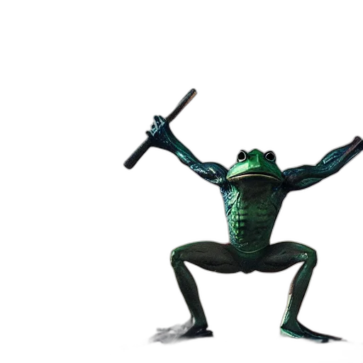 robot, creature, mask, sword transparent PNG cut-out