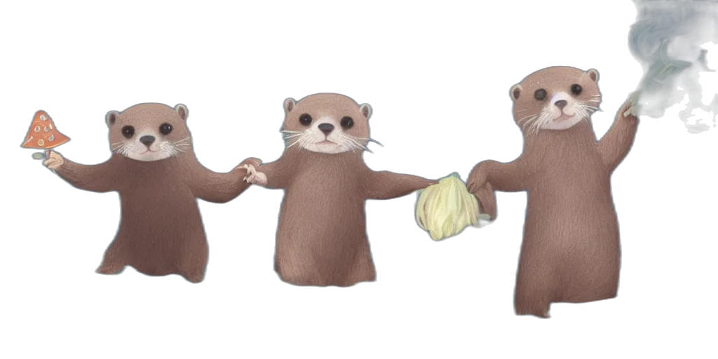 3d render, concept art, earth tones, little transparent PNG cut-out
