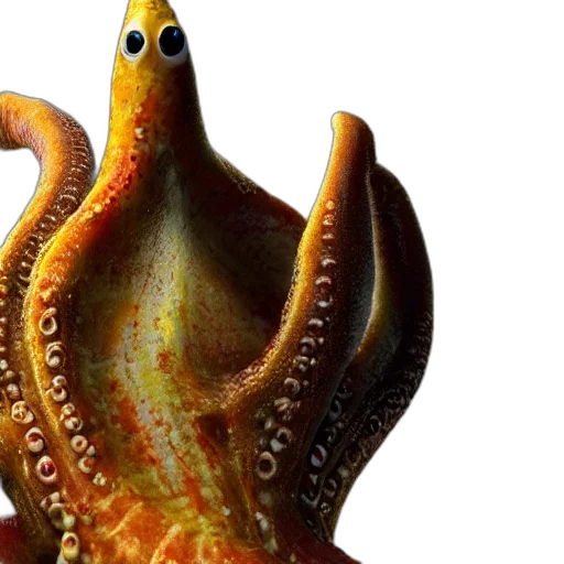 creature, animal, 3d render, photorealistic transparent PNG cut-out