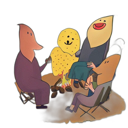furniture, food, staff, concept art, fire, outer space, fog, anthropomorphic transparent PNG cut-out