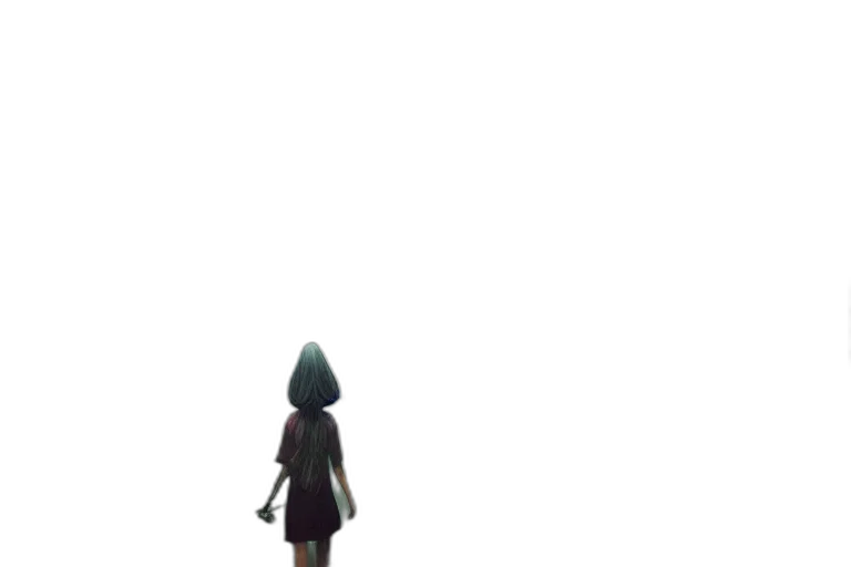 dress, robot, umbrella, staff transparent PNG cut-out