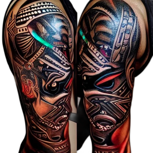 cyberpunk, concept art, photorealistic, dark transparent PNG cut-out