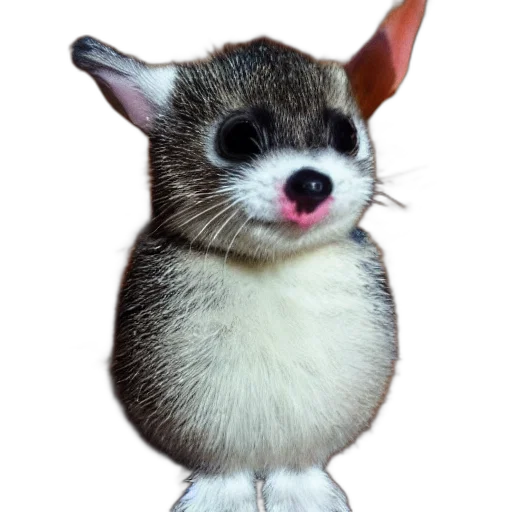 animal, staff, creature, face, 3d render, photorealistic, concept art, cartoon transparent PNG cut-out