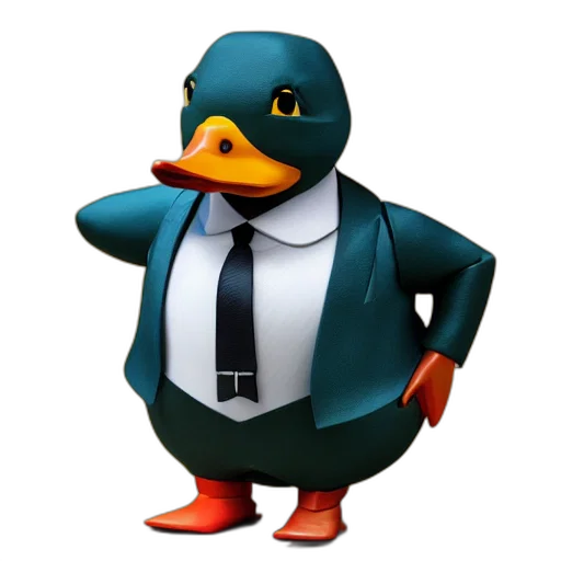 animal, staff, 3d render, pixel art transparent PNG cut-out