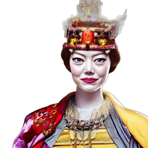 crown, face, staff, mask transparent PNG cut-out