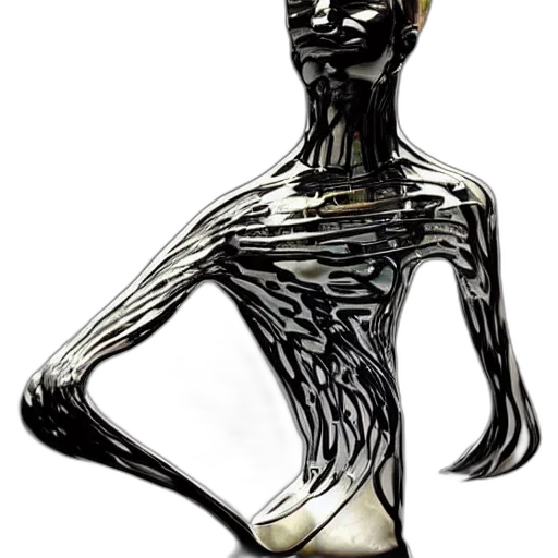 robot, dress, mask, creature, concept art, 3d render, comic book art, cyberpunk transparent PNG cut-out