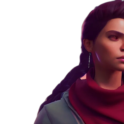 face, jacket, concept art, fantasy art transparent PNG cut-out