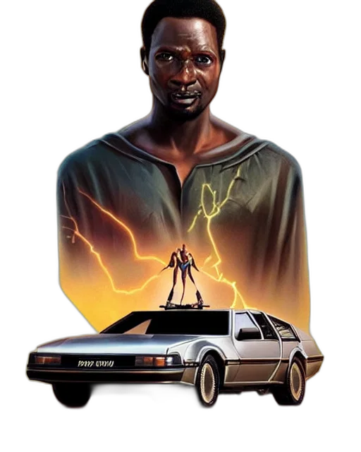 car, concept art, comic book art, vfx, movie, poster, art, african transparent PNG cut-out