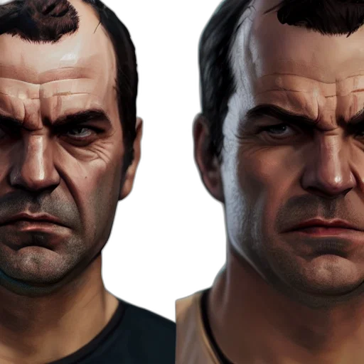 face, photorealistic, concept art, 3d render transparent PNG cut-out