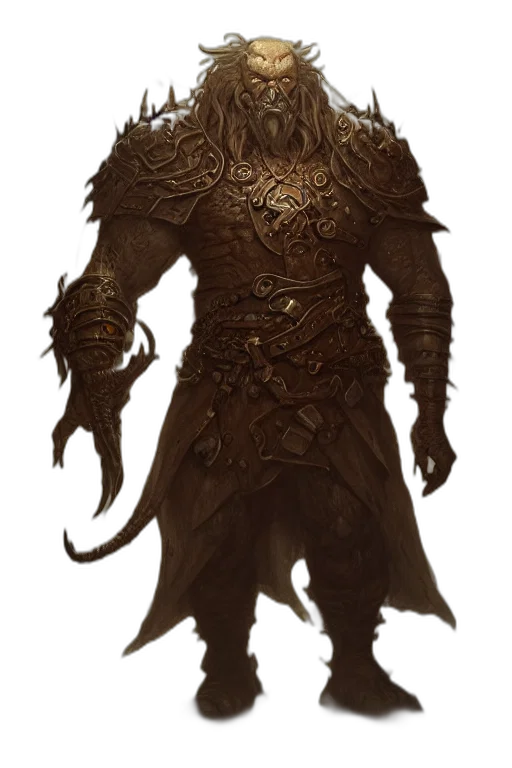 creature, mask, staff, dragon transparent PNG cut-out