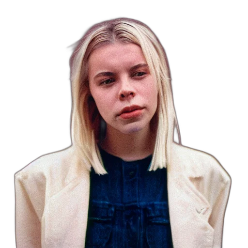 jacket, face, hair, dress transparent PNG cut-out