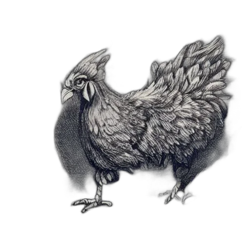 animal, creature, dragon, food, pencil sketch, concept art, photorealistic, watercolor transparent PNG cut-out