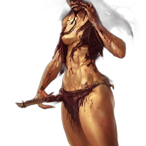staff, creature, mask, sword transparent PNG cut-out