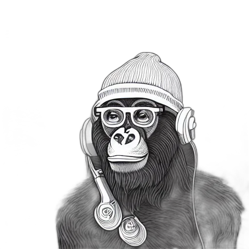 animal, jacket, cartoon, photorealistic transparent PNG cut-out
