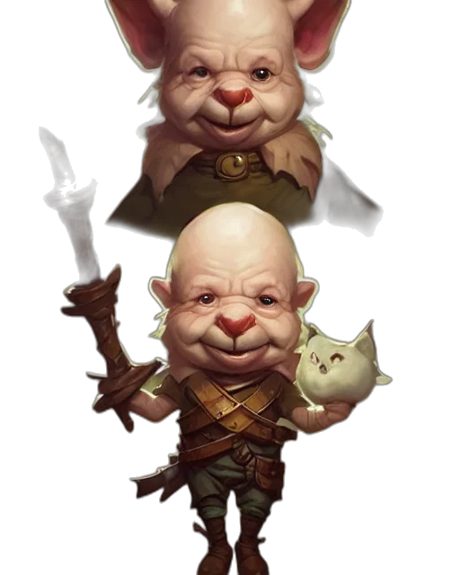 face, mask, staff, creature, fantasy art, concept art, 3d render, photorealistic transparent PNG cut-out