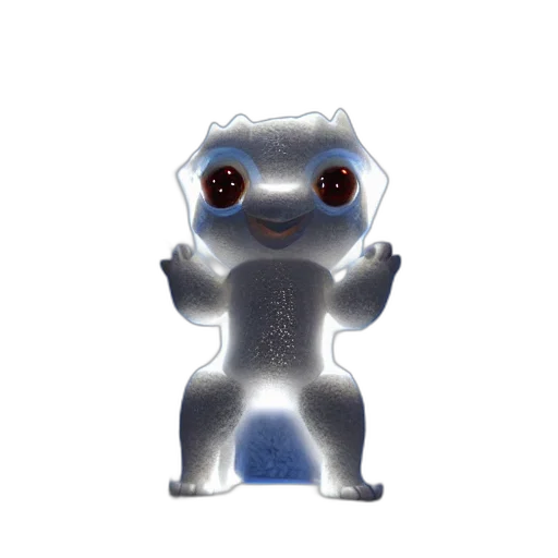 creature, robot, dragon, staff transparent PNG cut-out