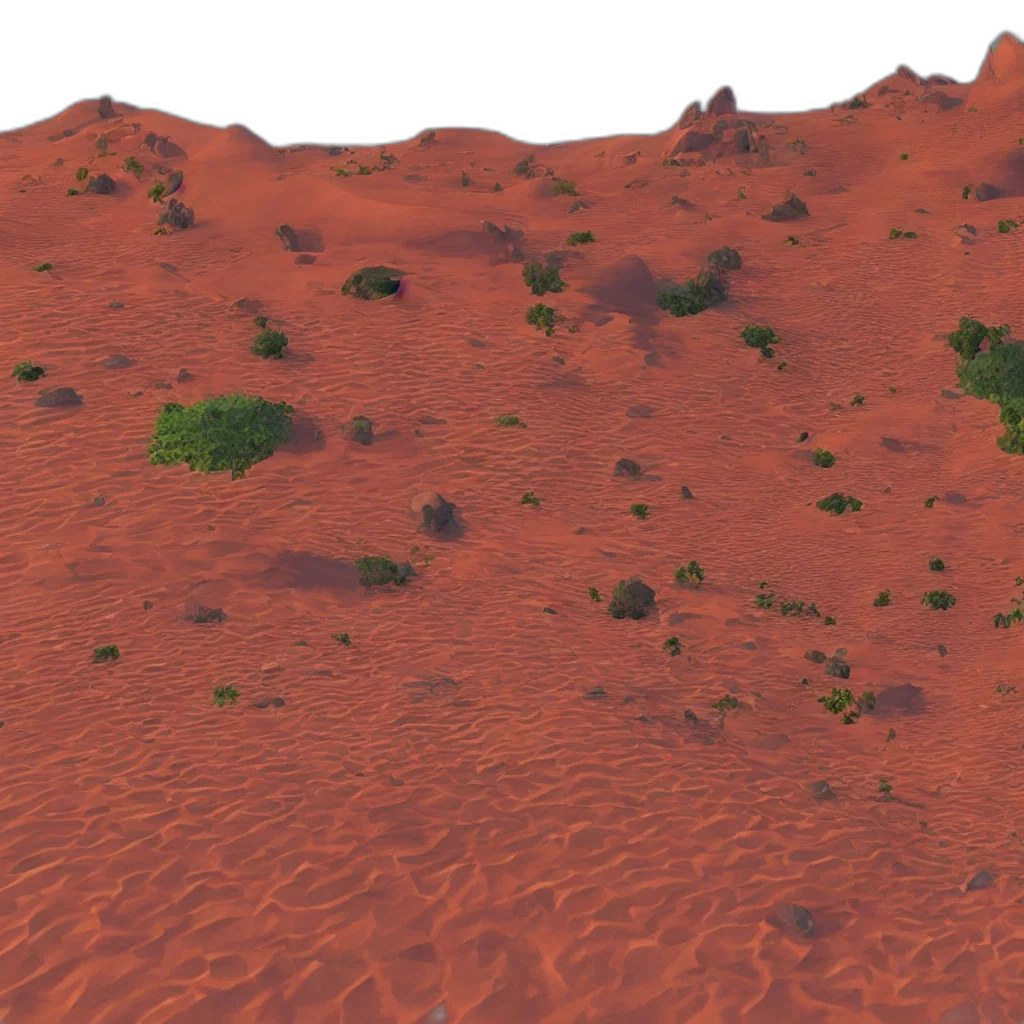 3d render, concept art, outer space, forest transparent PNG cut-out