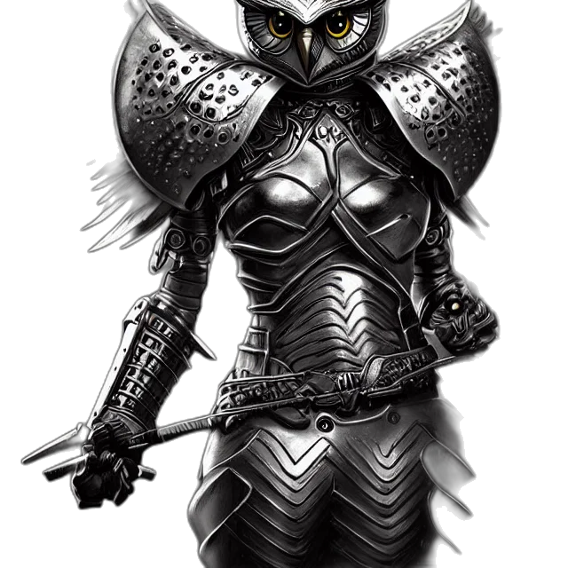 sword, mask, weapon, fantasy art, concept art, comic book art, 3d render, monochrome transparent PNG cut-out