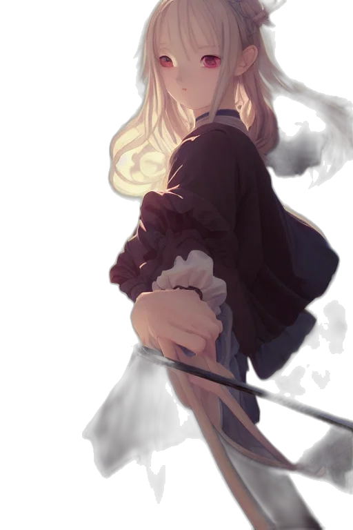 sword, staff, weapon, dress transparent PNG cut-out