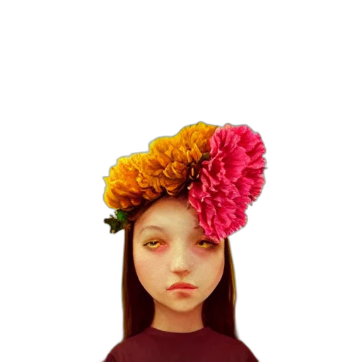 hat, flower, crown, mask transparent PNG cut-out