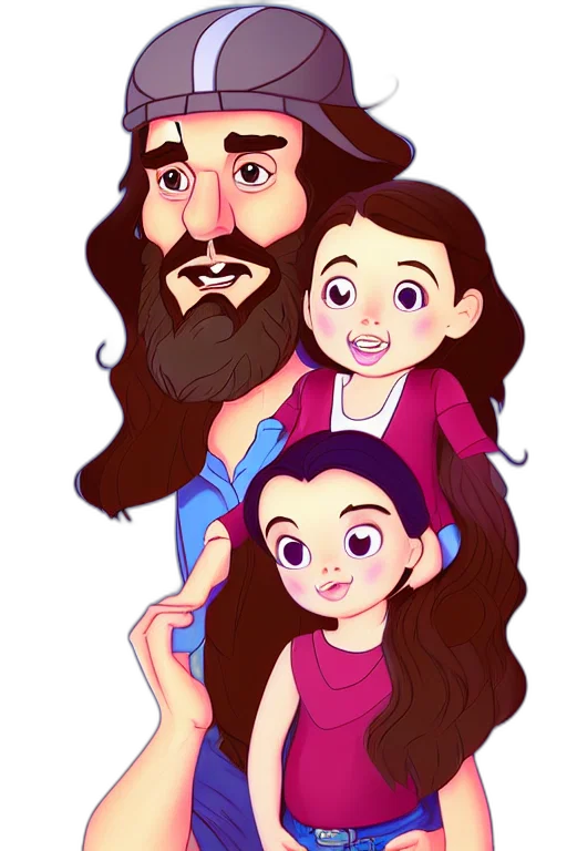 cartoon, comic book art, watercolor, fantasy art transparent PNG cut-out