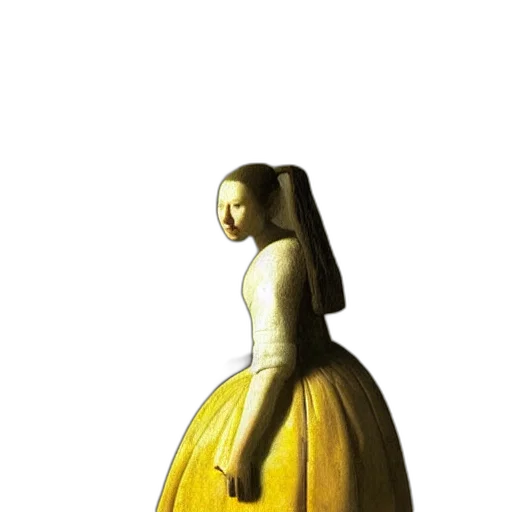 dress, crown, bottle, staff, 3d render, oil painting, photorealistic, concept art transparent PNG cut-out