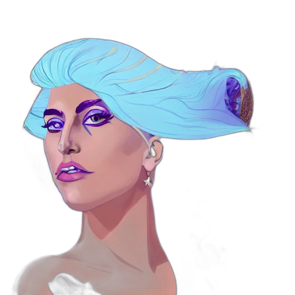 crown, hair, hat, face transparent PNG cut-out