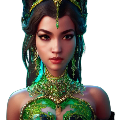 jewelry, crown, mask, face, fantasy art, concept art, 3d render, photorealistic transparent PNG cut-out