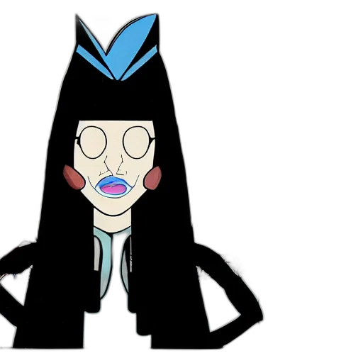 cartoon, anime, concept art, 3d render, stylized, portrait, lady, gaga transparent PNG cut-out