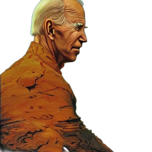 face, jacket, staff, comic book art transparent PNG cut-out