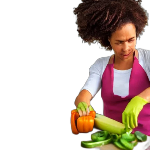 food, cyclops, cutting, vegetables transparent PNG cut-out