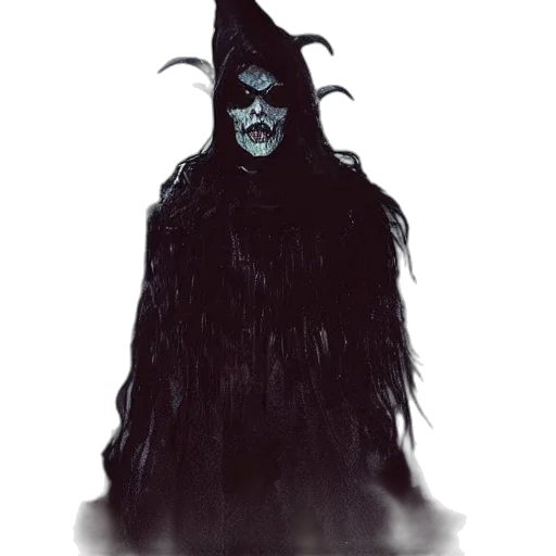 mask, staff, creature, hat, concept art, fantasy art, comic book art, photorealistic transparent PNG cut-out