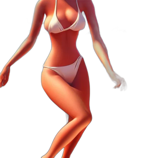 dress, robot, 3d render, concept art transparent PNG cut-out