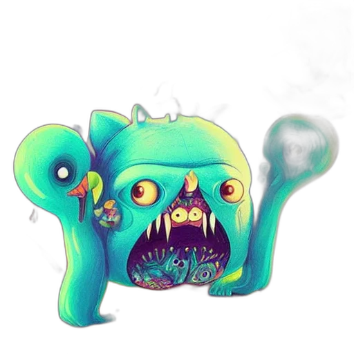 creature, mask, staff, face transparent PNG cut-out