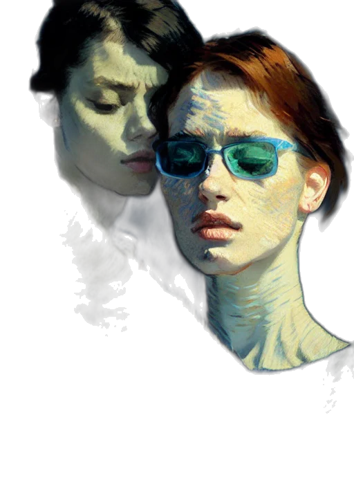 face, mask, jewelry, photorealistic transparent PNG cut-out