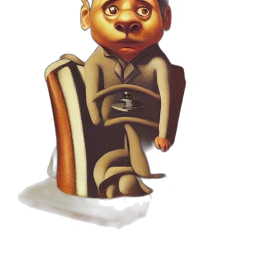 staff, robot, face, creature transparent PNG cut-out