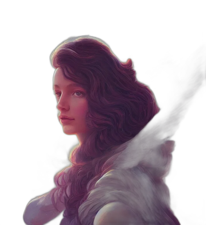 face, dragon, fantasy art, photorealistic, concept art, oil painting, pastel, blue transparent PNG cut-out