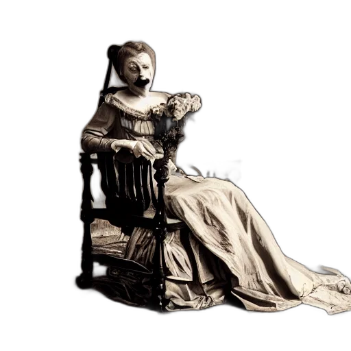 dress, crown, furniture, staff transparent PNG cut-out